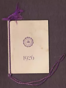 Amherst College, MA, 1926 - Programa de baile de salto de segundo año - Imagen 1 de 2
