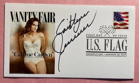 SIGNED CAITLYN JENNER FDC AUTOGRAPHED FIRST DAY COVER Cover