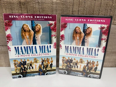 Mamma Mia! 2-Movie Collection & Bonus Sing Along Disc  (DVD) BRAND NEW - SEALED - Image 1 of 4