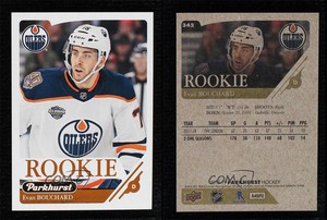 2018-19 Upper Deck Parkhurst Rookies Bronze Evan Bouchard #342 Rookie RC
