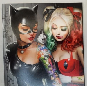 HARLEY QUINN CATWOMAN TATTOO Virgin & FOIL Variant Set NATHAN SZERDY NM - Picture 1 of 18