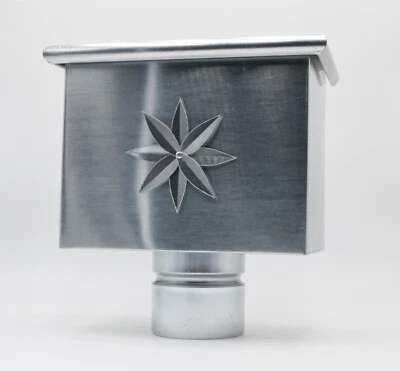 Boite à eau zinc 250 x 150 mm ø 80 ou 100 mm NEUF gouttière 🇫🇷 - Photo 1/4