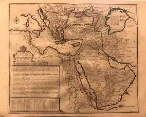 Empire Of Turks .original Map.nicolas Of de Fer / Danet Paris 1720 - Bild 1 von 3