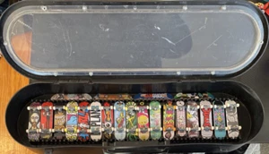 Tech Decks W/ Display Case Lot of 20 Vintage Rare Finger Boards - Picture 1 of 5
