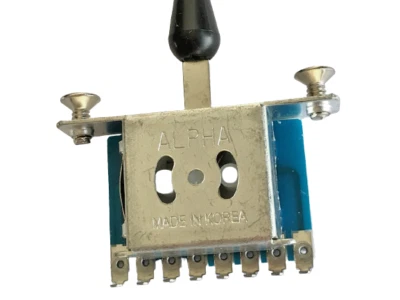 Alpha Guitar Selector Switch 3 way or 5 way including screws and Black Tip