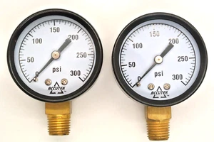 2 Accutek 300 PSI Gaugues PG-300SD2 B6 - Picture 1 of 1