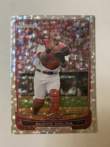 2012 Bowman Yadier Molina #18 Silver Ice Parallel St. Louis Cardinals - Picture 1 of 2