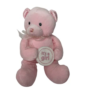 GUND BABY WELCOME LITTLE ONE IT'S A GIRL PINK PLUSH 10" TEDDY BEAR TOY 59701 - Picture 1 of 8