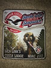 Boy Scout Coosa 50 Greater Alabama 2015 NOAC Jack Links 2 Council Flap Patch Set