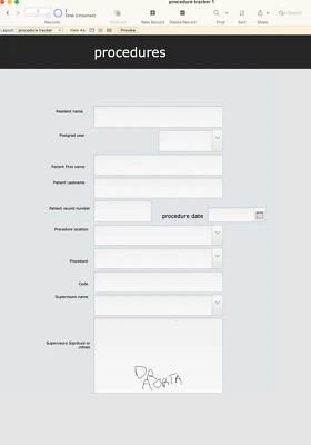 PROCEDURE TRACKER FOR IPAD - Image 1 of 2