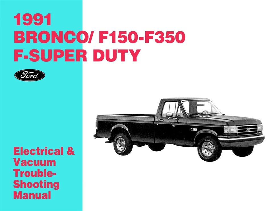 Ford F150-350 1991, manual de solución de problemas de aspiradora eléctrica Bronco Foto 1 de 4