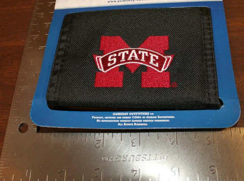 MISSISSIPPI STATE BULLDOGS EMBROIDERED WALLET Cover