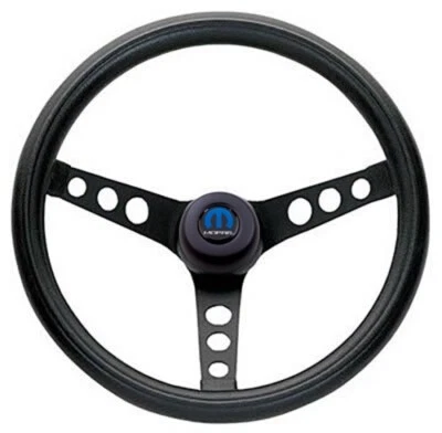 SE ADAPTA A MOPAR 1961-92 13,5" VOLANTE NEGRO DODGE PLYMOUTH CHRYSLER Foto 1 de 2
