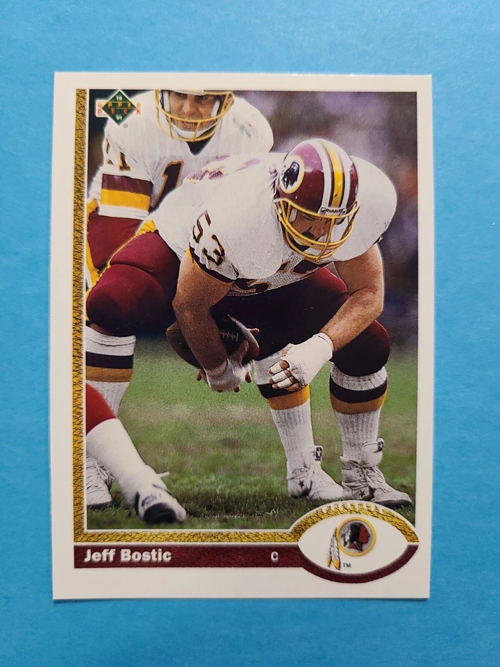 JEFF BOSTIC 1991 UPPER DECK FOOTBALL CARD # 695 F4734 - Image 1 of 1