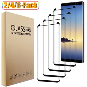 For Samsung Galaxy Note 8 Clear Case Friendly Tempered Glass Screen Protector - Picture 1 of 16