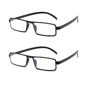 2PK Unisex Unbreakable Lightweight Reading Glasses Blue Light Blocking Readers - Picture 1 of 10