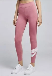NIKE WOMEN'S HIGH WAISTED LEG A SEE LEGGINGS PINK/WHITE #DB3903-NWT - Picture 1 of 3