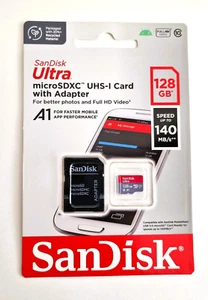 SanDisk Ultra 32GB 64GB 128GB Micro SD SDHC SDXC TF Class 10 Memory Card Full HD - Zdjęcie 1 z 72