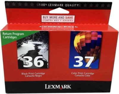 Lexmark 18C2229 36 37 X3650 X4650 X5650 X6650 X6675 Z2420 Ink Cartridge Set (Bla - Image 1 of 4