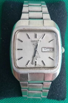Reloj Hombre Raro Vintage Seiko 5 - Automático Día/Fecha - 6319-5050 - Esfera Blanca Foto 1 de 4