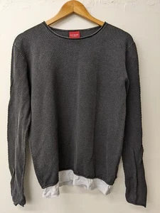 Top de mujer Guess grande negro gris algodón - Imagen 1 de 8