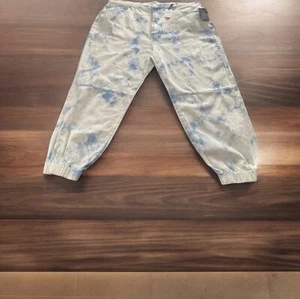 Forever 21 Cloudy Sky Women White Blue Wash Jogger Jean Sz 3XL XXXL Stretch NWT - Picture 1 of 13