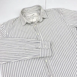 Frank & Eileen Shirt Womens small Paul Italy USA Preppy stripe California Stripe - Picture 1 of 16