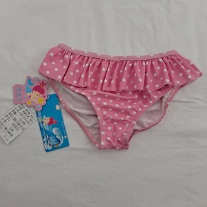 Bikini Bottoms swim Polka Dot Ruffle pink white Youth 5 - Picture 1 of 6