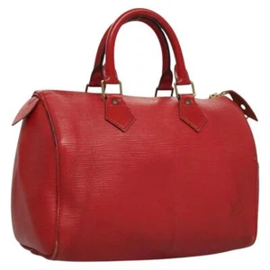 LOUIS VUITTON Epi Speedy 25 Hand Bag Castilian Red M43017 LV Auth BD1365 - Picture 1 of 24