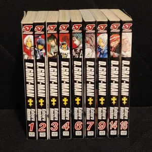 D.GRAY-MAN Manga Lot 1-4, 6, 7, 9, 14, 16 English Katsura Hoshino Shonen Jump - Imagen 1 de 3
