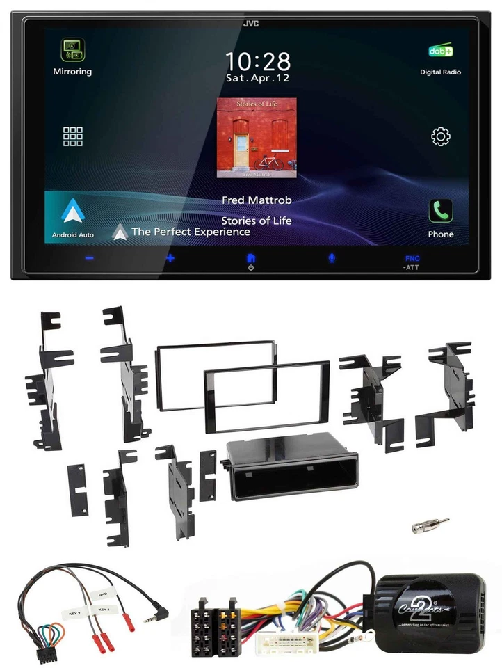 JVC USB Bluetooth 2DIN DAB Lenkrad Autoradio für Nissan Quest Titan Versa Note X - Bild 1 von 4