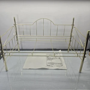 Vintage Rosalco Inc Brass Daybed For 18 Inch Dolls New Open Package  - Picture 1 of 16