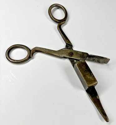 Recortadora de mecha de vela antigua vintage 6 1/4" Foto 1 de 4