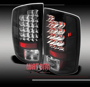 PARA 02-06 RAM 1500/03-05 2500 3500 PICKUP LED LUZ FRENO TRASERO FARO TRASERO NEGRO - Imagen 1 de 2