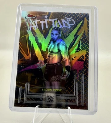 2025 Topps Finest WWE Lucien Price RARE Gold /20 NXT SSP - Image 1 of 3