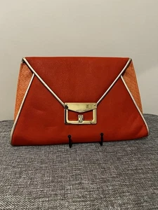 Tony Bianco Golda Clutch Bag Gold Evening Wedding Purse Oversized Formal - Picture 1 of 5