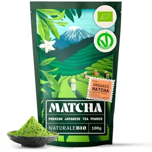 NaturaleBio Japanese Organic Matcha Green Tea Powder - Premium Grade-100g. - Picture 1 of 5