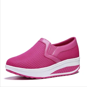 Damen Slipper Plateau Sneaker Pumps Damen Mesh Atmungsaktiv Halbschuhe Schuhe Größe - Bild 1 von 9