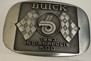 Fibbia cintura 500 Indianapolis 1983 edizione limitata 226 di 500 peltro Tom Sneva - Foto 1 di 5