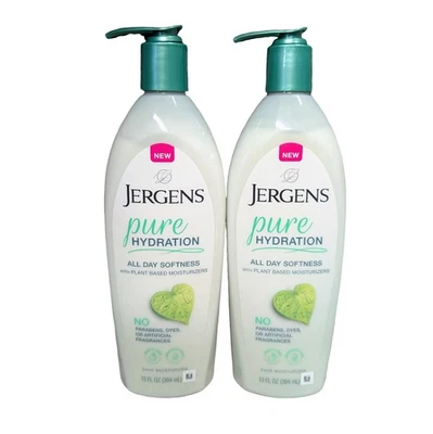 (2) Jergens Pure Hydration Lotion Plant Based Moisturizers 13 fl oz SHIPS FREE - Image 1 of 4