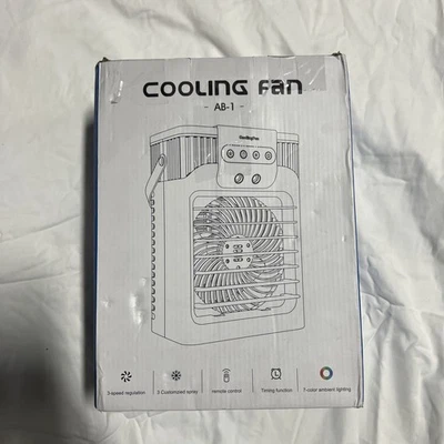 Ventilador de refrigeración por aire portátil 4 en 1 modelo AB-1 nuevo en caja alimentado por USB 3 velocidades 1200 ml Foto 1 de 3