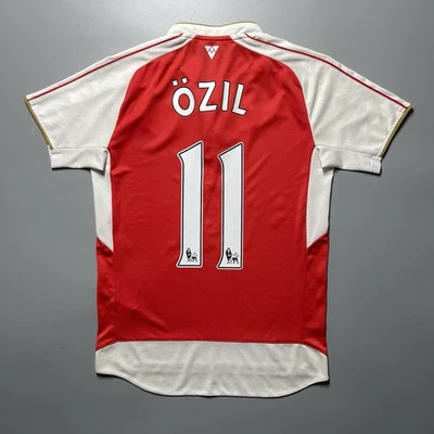 ARSENAL PUMA 2015/2016 FOOTBALL SOCCER HOME JERSEY #11 OZIL SIZE “S” 747566 - Image 1 of 4