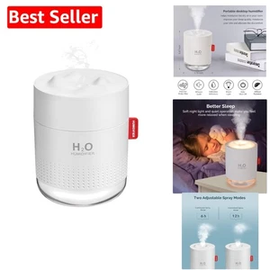Compact Quiet Mini Humidifier - 2 Mist Modes for Home and Travel Needs - Picture 1 of 9
