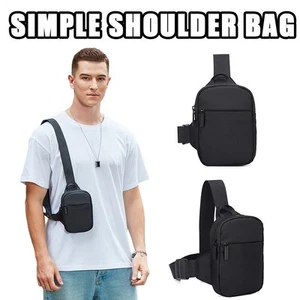Sport Herren Brusttasche Mini Klein Sling Pack Neu Schultertasche Umhängetasche - Bild 1 von 13