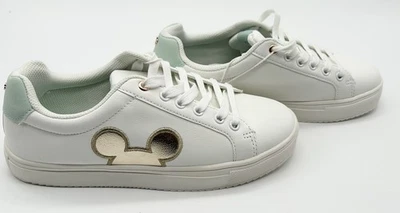 DISNEY Mickey Mouse Ladies Sz 9 Character Sneakers Gold Colored Mickey Ears New - Image 1 of 4