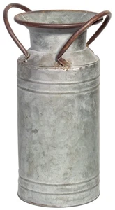 Red Co. 13" große dekorative Bauernhaus verzinktes Metall Milchkanne Pflanzgefäß Vase... - Bild 1 von 3