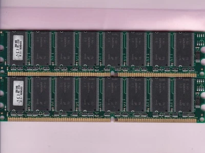 512MB 2x256MB DDR-266 DELTA OMEGA PC-2100 MICRON DDR1 Desktop Memory Kit DIMM - Image 1 of 2