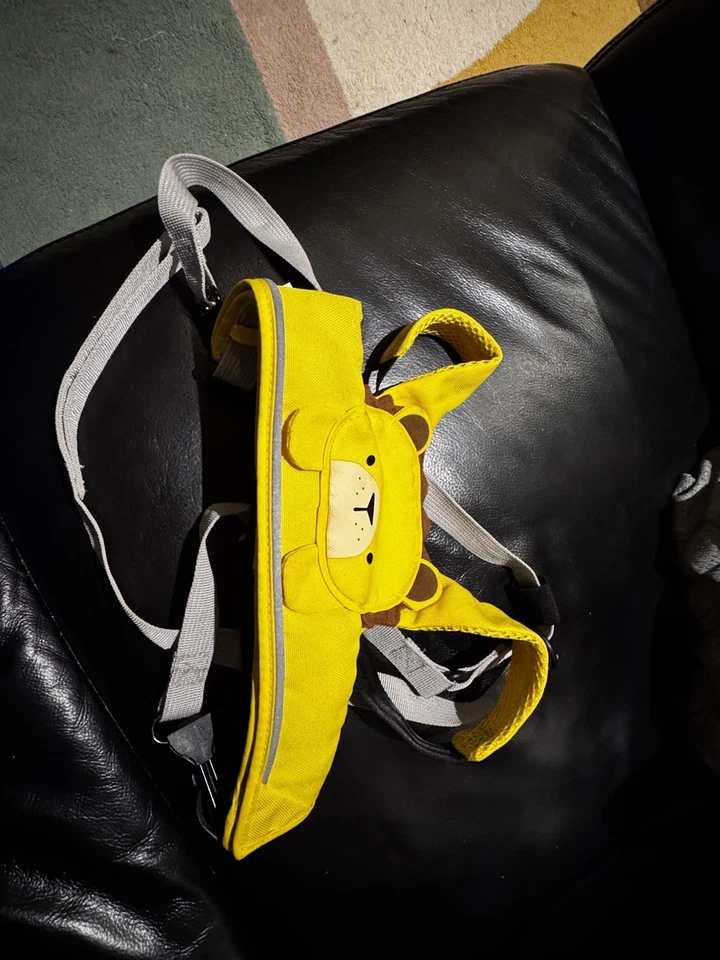 Trunki ToddlePak yellow Leeroy Lion Toddler Baby Walking Reins Safety Harness - Image 1 of 4