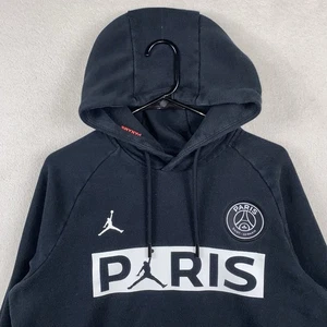 Nike Air Jordan Paris Saint-Germain PSG Hoodie Sweatshirt Men’s M Black Soccer - Picture 1 of 7