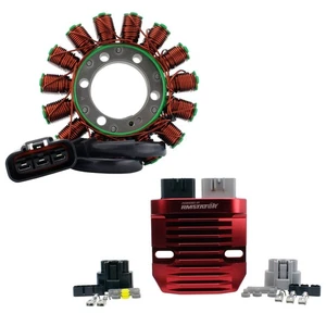 Kit Stator + Red Machined Lithium-Ion Battery Regulator for Honda CBR600RR 13-25 - Bild 1 von 9